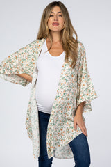 Cream Floral Maternity Cover Up