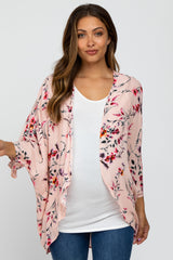Light Pink Floral Maternity Cover Up