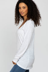 White Long Sleeve Active Top