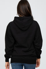Black Oversized Hooded Sweatshirt