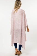 Mauve Floral Long Maternity Cover Up