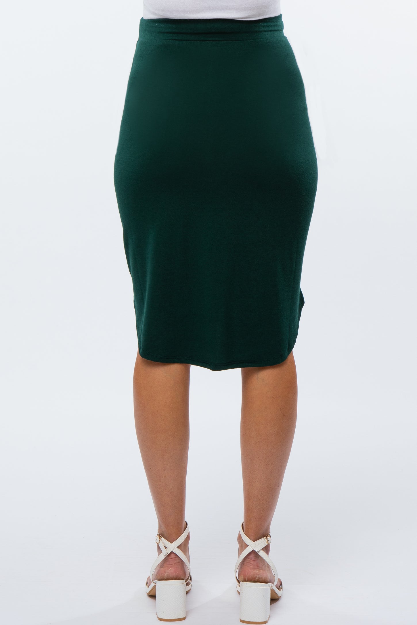 Forest Green Maternity Skirt
