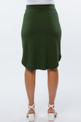 Olive Maternity Skirt