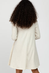 Ivory Brushed Mock Neck Dress
