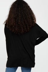 Black Dolman Sleeve Tunic Top