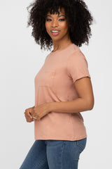 Salmon Front Pocket Top