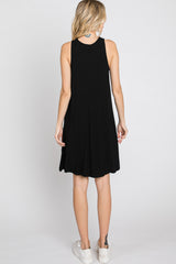 Black Sleeveless Basic Dress