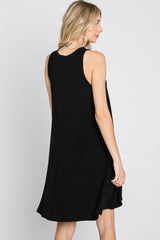 Black Sleeveless Basic Dress