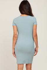Mint Ribbed Dress