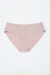 Light Pink Ribbed Seamless Underwear