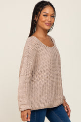 Taupe Chunky Knit Sweater