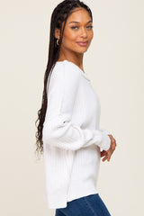 Ivory Ribbed Sweater
