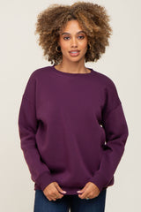 Plum Basic Maternity Sweatshirt