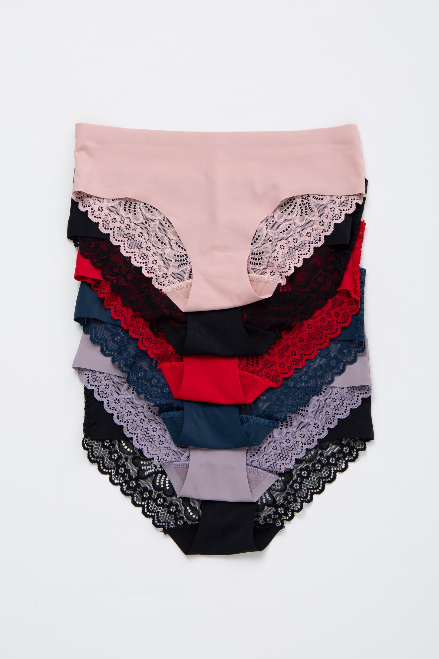 Multi-Color Seamless Lace Underwear Set