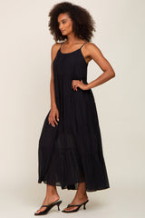 Black Tiered Maxi Dress