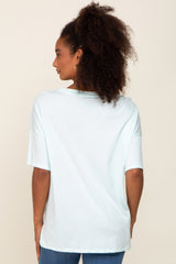 Mint Short Sleeve Pocketed Top