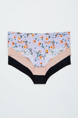 Multi-Color Floral Seamless Bikini Maternity Underwear Set
