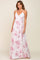 Mauve Floral Wrap Maxi Dress