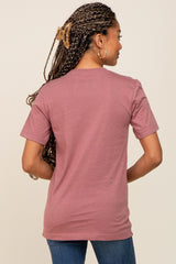 Mauve Mother Graphic Top