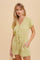Mint Cotton Gauze Easy Romper