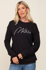 Black Ultra Soft Mother Sweatshirt