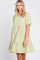 Sage Gingham Tiered Dress