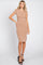 Mocha Ribbed Fitted Dress