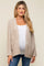 Beige Knit Cuffed Maternity Cardigan