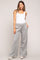 Heather Grey Soft Wide Leg Side Slit Maternity Sweatpants
