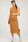 Camel Sleeveless Racerback Bodycon Maternity Dress