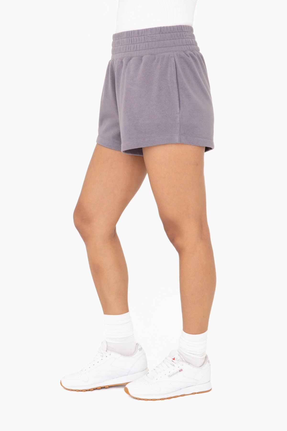 Gray Fleece Shorts
