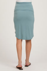 Aqua Maternity Skirt