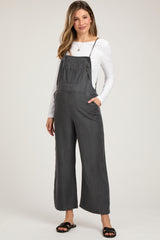 Charcoal Front Pocket Maternity Overall